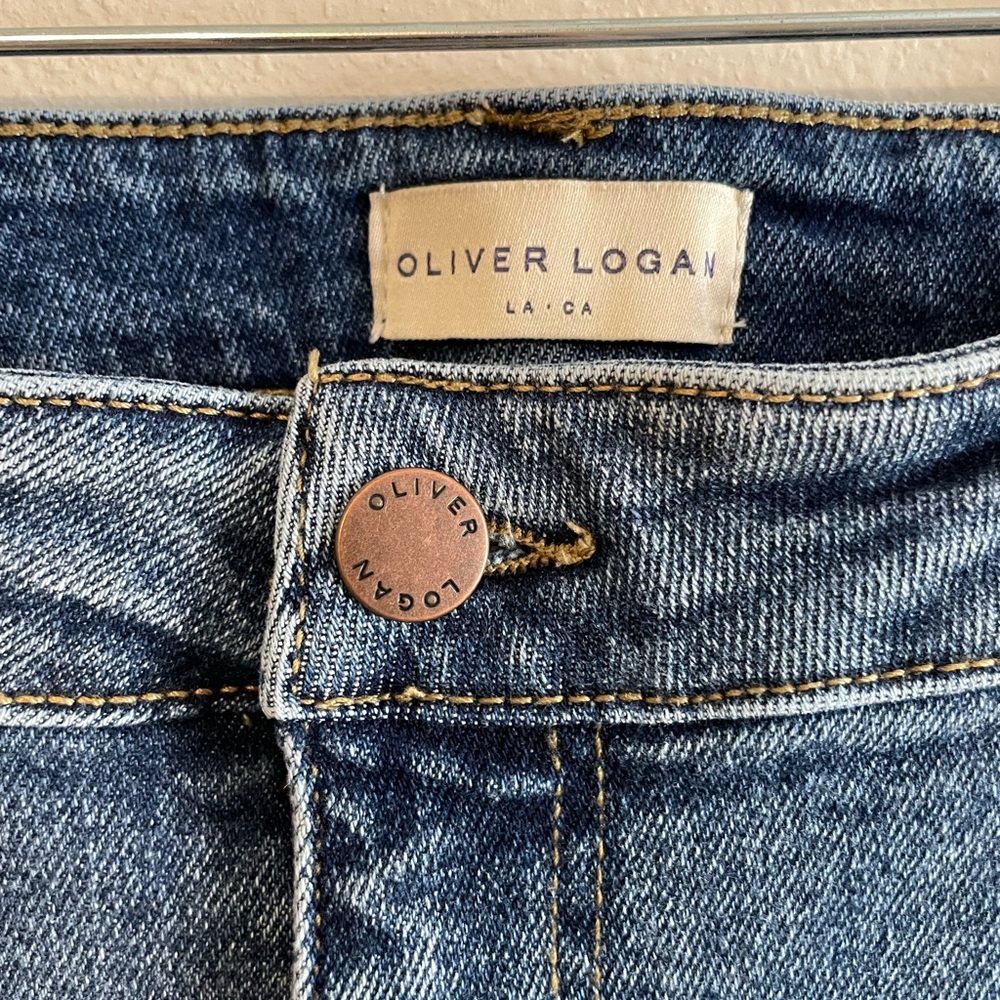 Oliver Logan Wide Leg Crop Jeans, Size 34 (14) - Picture 3 of 9